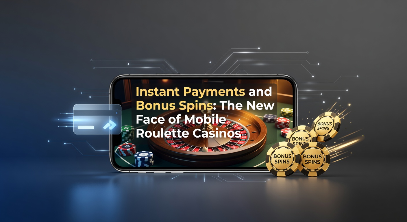 Vibrant mobile roulette wheel spinning on a smartphone screen alongside instant payment notifications and bonus spin icons