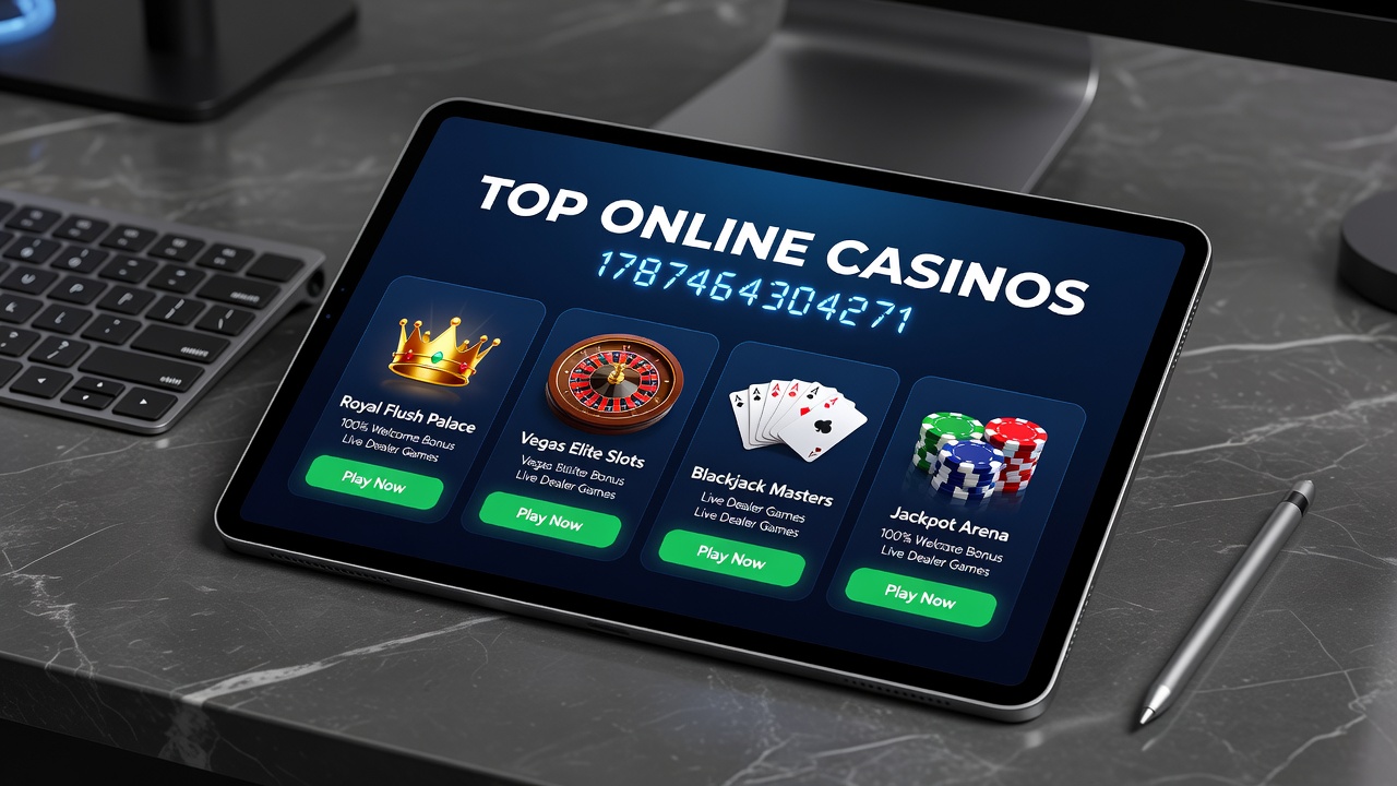 Mobile and desktop views of secure payment and live dealer sections at prominent online casinos