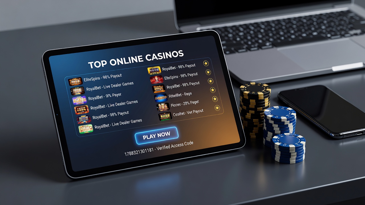 Mobile interfaces for online casino games and payment options